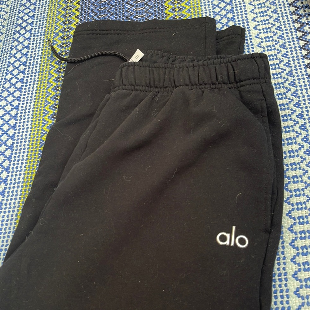 Black alo yoga sweatpants